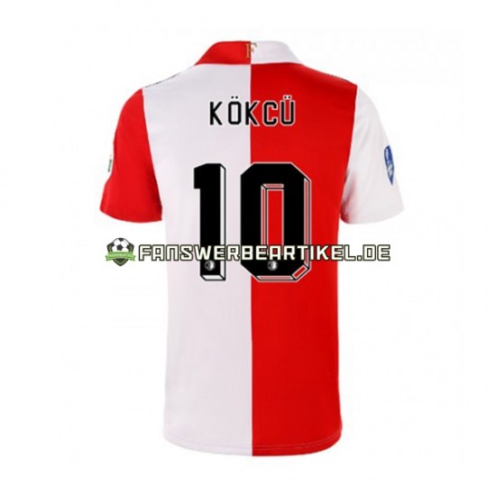 Orkun Kokcu 10 Trikot Feyenoord Rotterdam Herren Heimausrüstung 2022-2023 Kurzarm