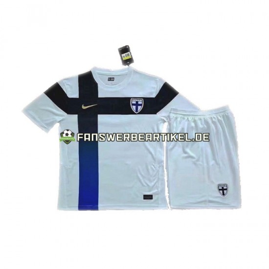 Euro 2020 Trikot Finnland Kinder Heimausrüstung Kurzarm