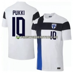 Teemu Pukki 10 Euro 2020 Trikot Finnland Herren Heimausrüstung Kurzarm