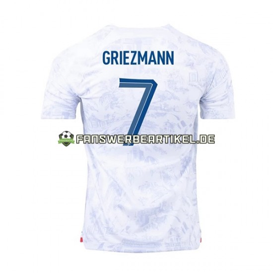 Griezmann 7 Trikot Frankreich Herren Auswärtsausrüstung WM 2022 Kurzarm