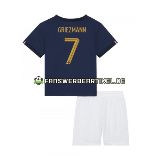 Griezmann 7 Trikot Frankreich Kinder Heimausrüstung WM 2022 Kurzarm