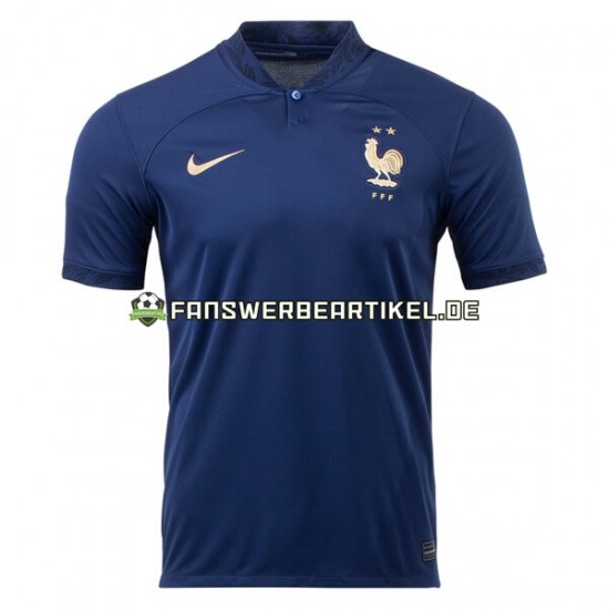 Trikot Frankreich Herren Heimausrüstung WM 2022 Kurzarm