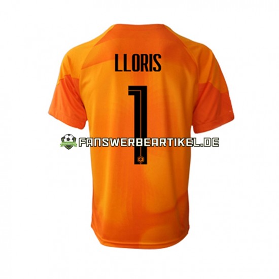 Hugo Lloris 1 Torwart Trikot Frankreich Herren Auswärtsausrüstung WM 2022 Kurzarm