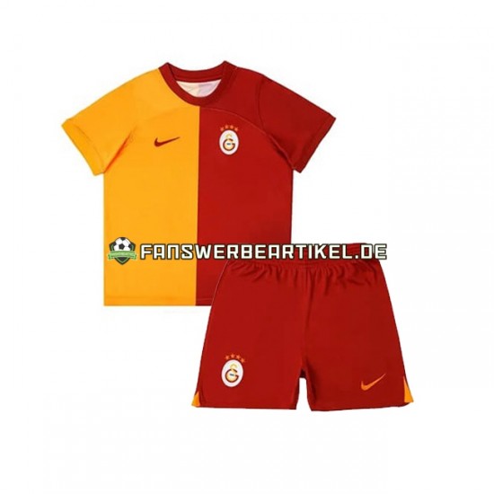 Trikot Galatasaray Kinder Heimausrüstung 2023-2024 Kurzarm