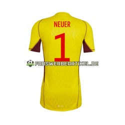 Manuel Neuer 1 Torwart Trikot Deutschland Herren Auswärtsausrüstung WM 2022 Kurzarm