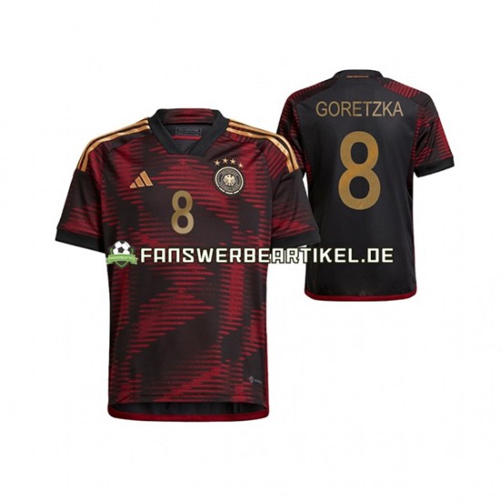 Leon Goretzka 8 Trikot Deutschland Herren Auswärtsausrüstung WM 2022 Kurzarm