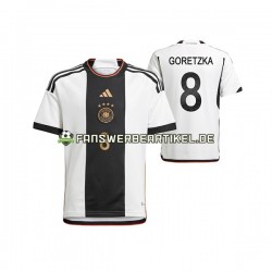 Leon Goretzka 8 Trikot Deutschland Herren Heimausrüstung WM 2022 Kurzarm