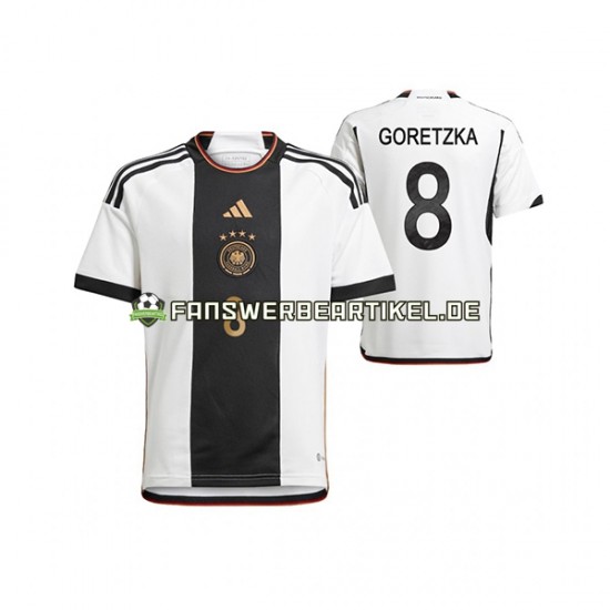 Leon Goretzka 8 Trikot Deutschland Herren Heimausrüstung WM 2022 Kurzarm