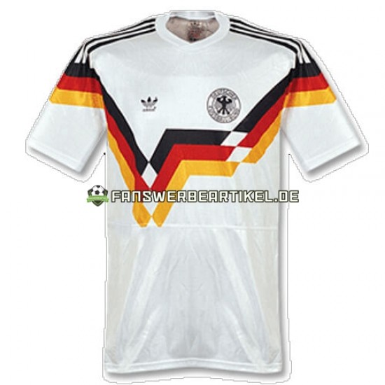 Retro Trikot Deutschland Herren Heimausrüstung 1990 Kurzarm