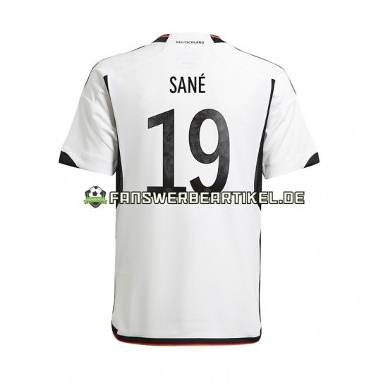 Sane 19 Trikot Deutschland Herren Heimausrüstung WM 2022 Kurzarm