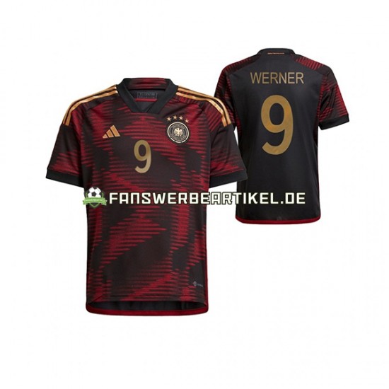 Timo Werner 9 Trikot Deutschland Herren Auswärtsausrüstung WM 2022 Kurzarm