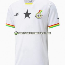 Trikot Ghana Herren Heimausrüstung WM 2022 Kurzarm