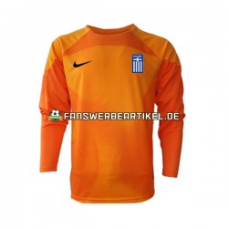 Torwart Trikot Griechenland Herren Ausweich ausrüstung 2022-2023 Langarm
