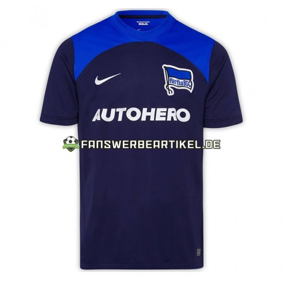 Hertha BSC Trikot Herren Auswärtsausrüstung 2022-2023 Kurzarm