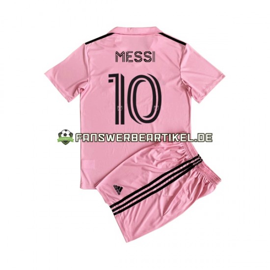 Lionel Messi 10 Trikot Inter Miami Kinder Heimausrüstung 2023 Kurzarm