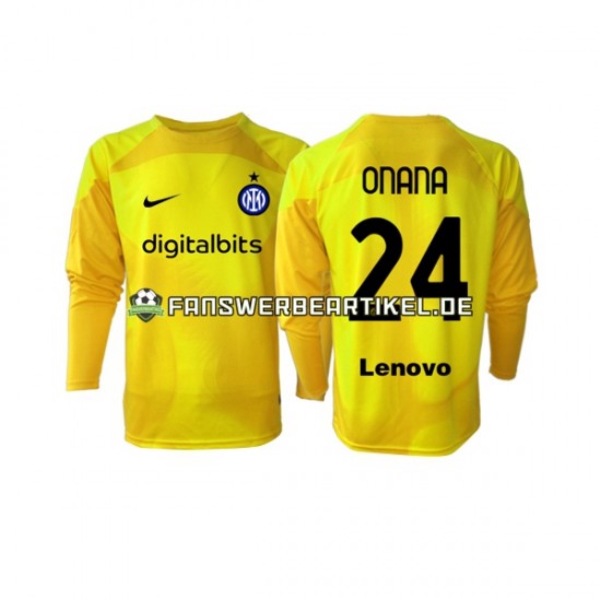 Andre Onana 24 Torwart Trikot Inter Mailand Herren Auswärtsausrüstung 2022-2023 Langarm