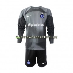 Torwart Trikot Inter Mailand Kinder Heimausrüstung 2022-2023 Langarm