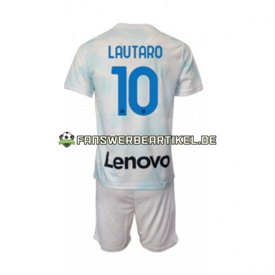 Lautaro Martinez 10 Trikot Inter Mailand Kinder Auswärtsausrüstung 2022-2023 Kurzarm