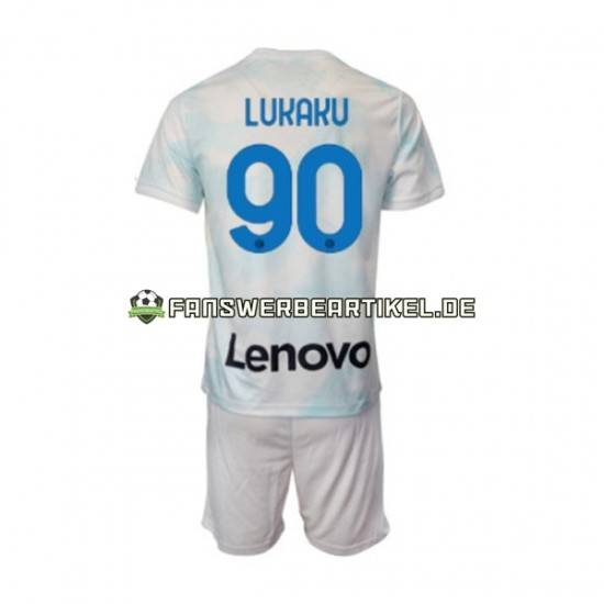 Romelu Lukaku 90 Trikot Inter Mailand Kinder Auswärtsausrüstung 2022-2023 Kurzarm