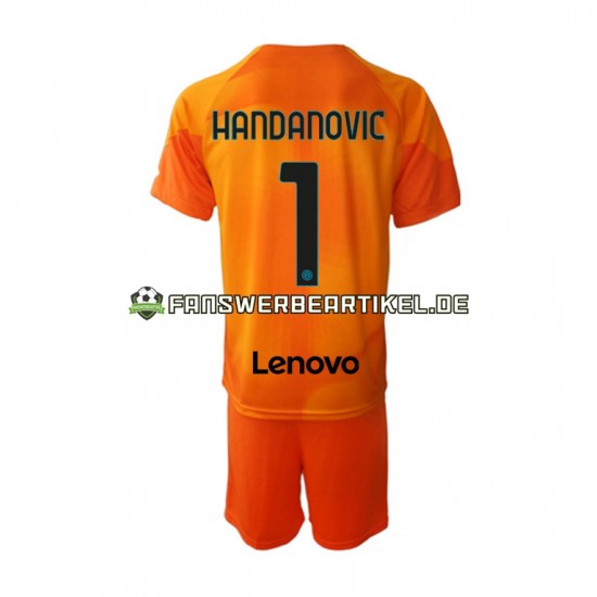 Samir Handanovic 1 Torwart Trikot Inter Mailand Kinder Viertes ausrüstung 2022-2023 Kurzarm