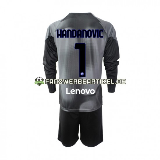 Samir Handanovic 1 Torwart Trikot Inter Mailand Kinder Heimausrüstung 2022-2023 Langarm