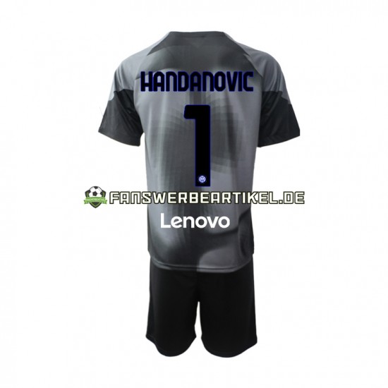 Samir Handanovic 1 Torwart Trikot Inter Mailand Kinder Heimausrüstung 2022-2023 Kurzarm