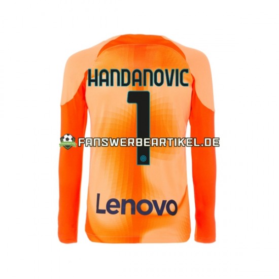 Samir Handanovic 1 Torwart Trikot Inter Mailand Herren Viertes ausrüstung 2022-2023 Langarm