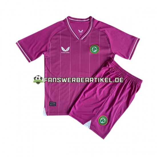 Torwart Trikot Irland Kinder Heimausrüstung 2023 Kurzarm