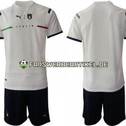 Trikot Italien Kinder Auswärtsausrüstung 2021-2022 Kurzarm