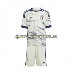 Trikot Italien Kinder Auswärtsausrüstung 2023 Kurzarm