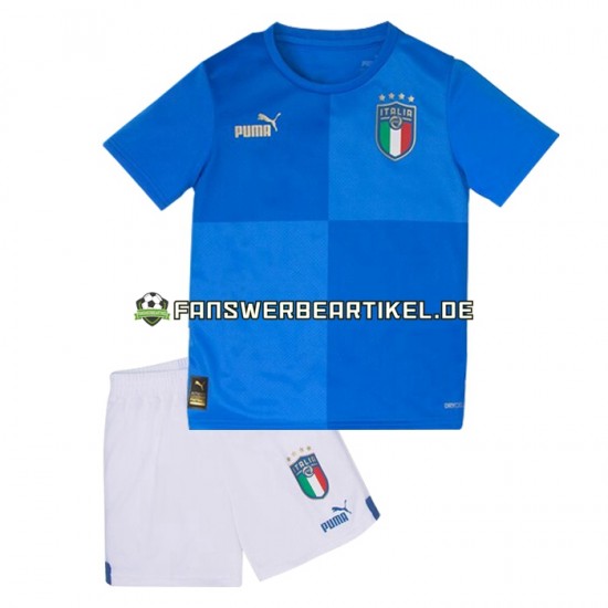 Trikot Italien Kinder Heimausrüstung 2022 Kurzarm