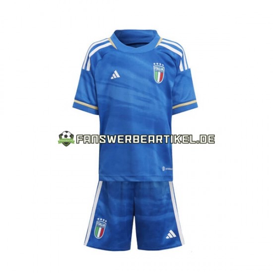 Trikot Italien Kinder Heimausrüstung 2023 Kurzarm