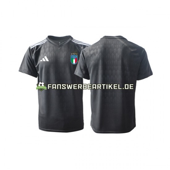 Torwart Trikot Italien Herren Auswärtsausrüstung 2023 Kurzarm