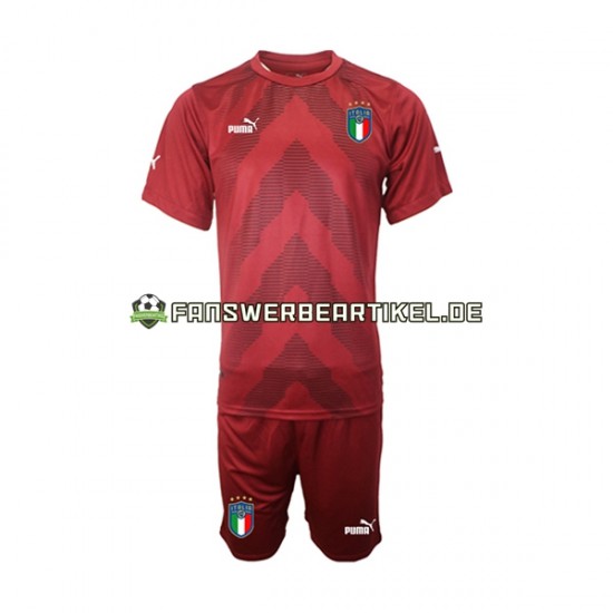 Torwart Trikot Italien Kinder Auswärtsausrüstung 2022-2023 Kurzarm