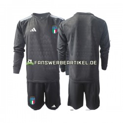 Torwart Trikot Italien Kinder Auswärtsausrüstung 2023 Langarm