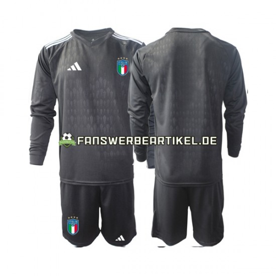 Torwart Trikot Italien Kinder Auswärtsausrüstung 2023 Langarm