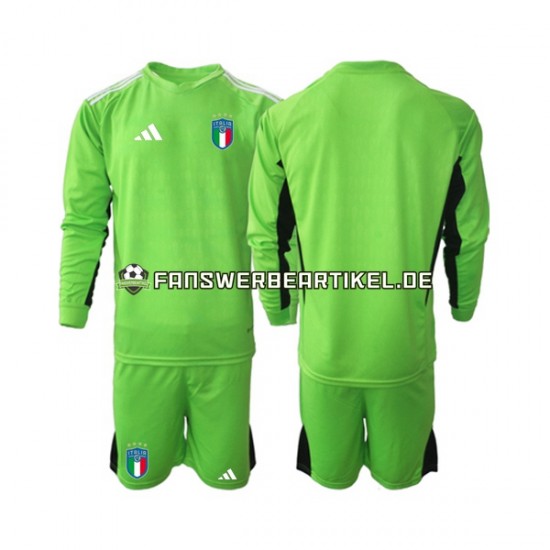 Torwart Trikot Italien Kinder Heimausrüstung 2023 Langarm