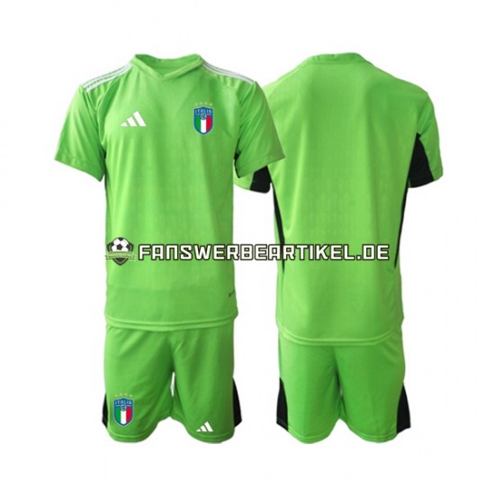 Torwart Trikot Italien Kinder Heimausrüstung 2023 Kurzarm