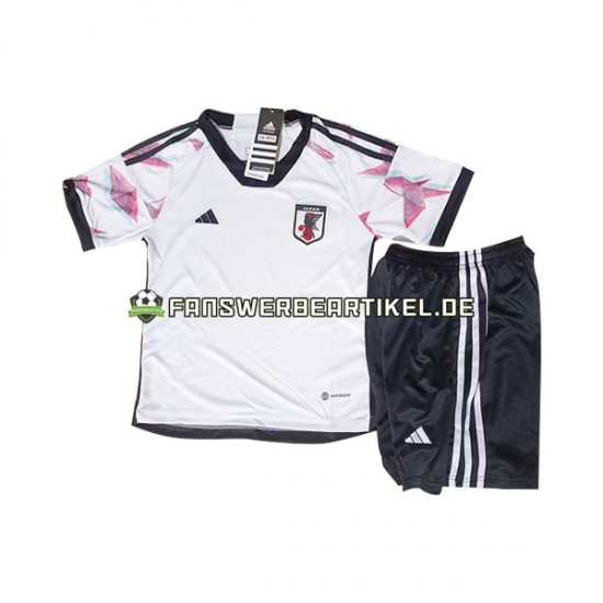 Trikot Japan Kinder Auswärtsausrüstung WM 2022 Kurzarm