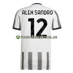 Alex Sandro 12 Trikot Juventus Turin Herren Heimausrüstung 2022-2023 Kurzarm