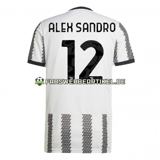 Alex Sandro 12 Trikot Juventus Turin Herren Heimausrüstung 2022-2023 Kurzarm