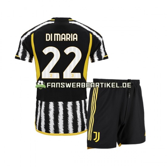 Angel Di Maria 22 Trikot Juventus Turin Kinder Heimausrüstung 2023-2024 Kurzarm