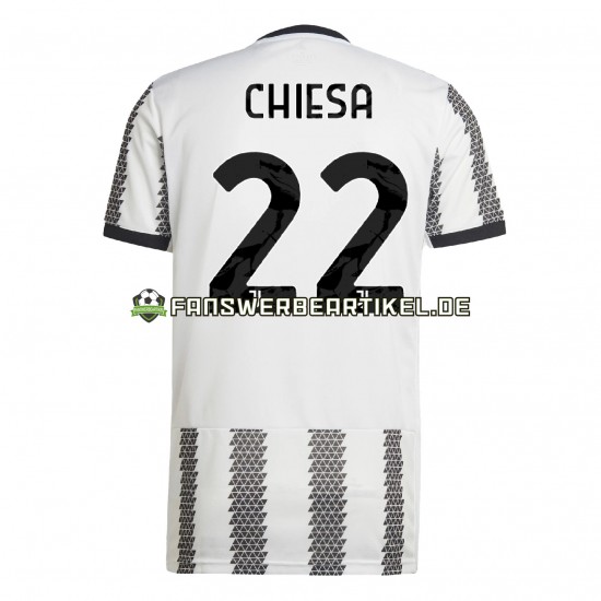 Chiesa 22 Trikot Juventus Turin Herren Heimausrüstung 2022-2023 Kurzarm