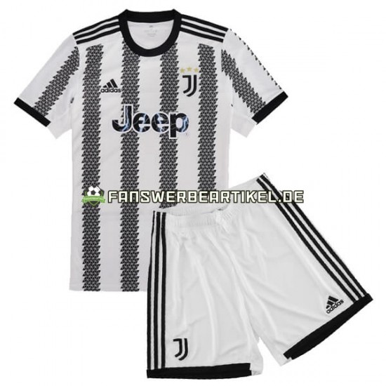 Trikot Juventus Turin Kinder Heimausrüstung 2022-2023 Kurzarm