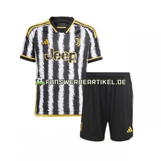 Trikot Juventus Turin Kinder Heimausrüstung 2023-2024 Kurzarm