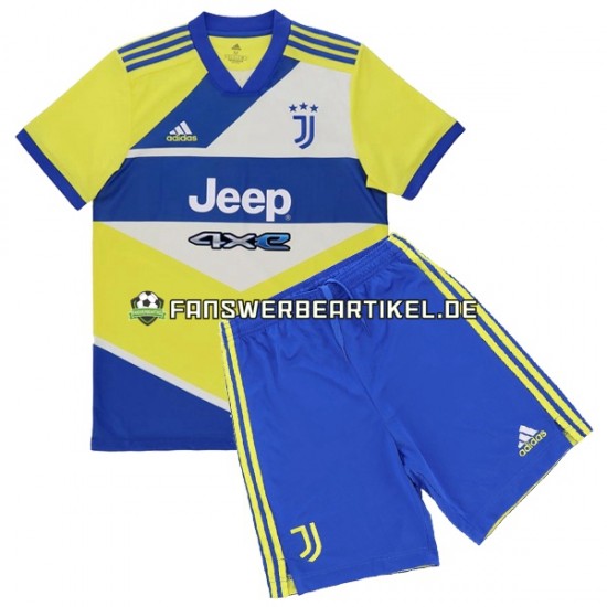 Trikot Juventus Turin Kinder Ausweich ausrüstung 2021-2022 Kurzarm