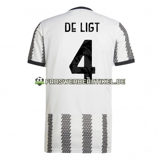 De Ligt 4 Trikot Juventus Turin Herren Heimausrüstung 2022-2023 Kurzarm