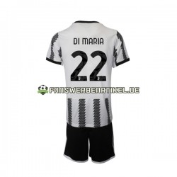 Di Maria 22 Trikot Juventus Turin Kinder Heimausrüstung 2022-2023 Kurzarm