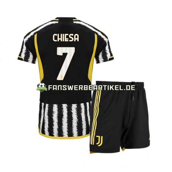 Federico Chiesa 7 Trikot Juventus Turin Kinder Heimausrüstung 2023-2024 Kurzarm