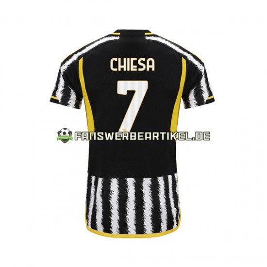 Federico Chiesa 7 Trikot Juventus Turin Herren Heimausrüstung 2023-2024 Kurzarm